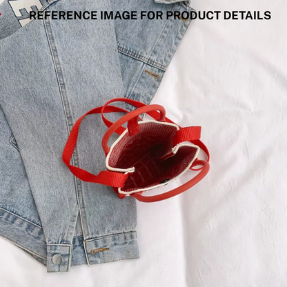 Premium Knitted Mobile Sling Bag - Ofwhite