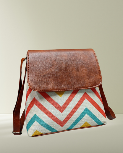 Cross Body Flap Sling - Wave