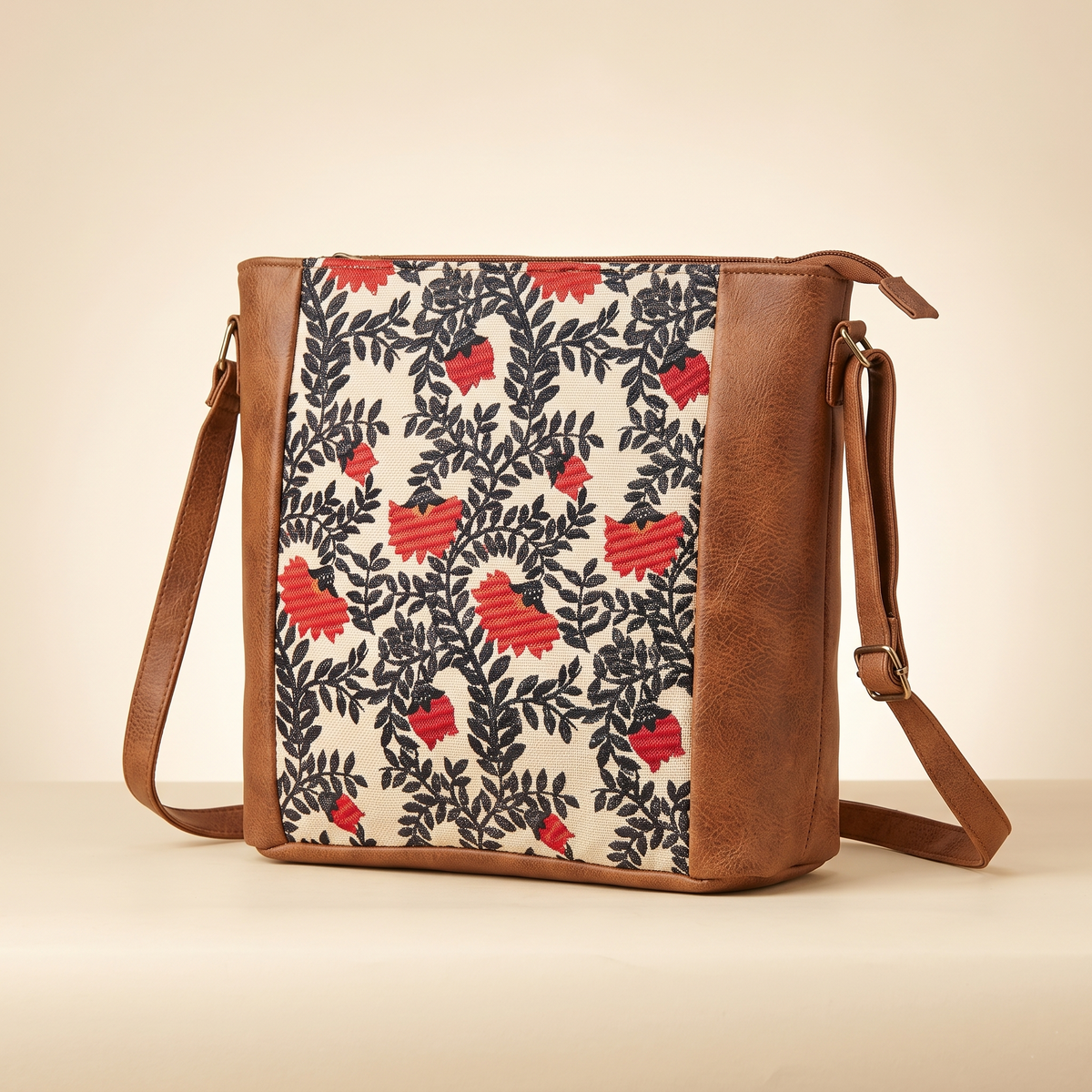 Jute Frame Sling - Handcrafted Traditional Crossbody Bag - Nawabi Couture