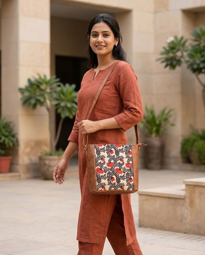 Jute Frame Sling - Handcrafted Traditional Crossbody Bag - Nawabi Couture