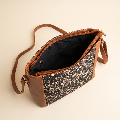 Jute Frame Sling - Handcrafted Traditional Crossbody Bag - Elephant