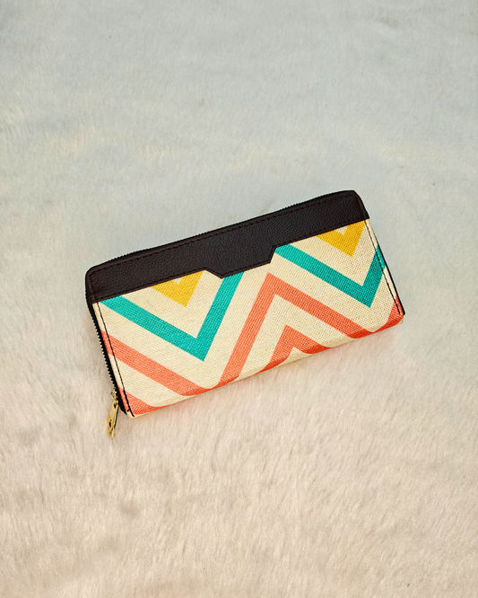 Double Zip Wallet for Secure and Organized Storage - Wave