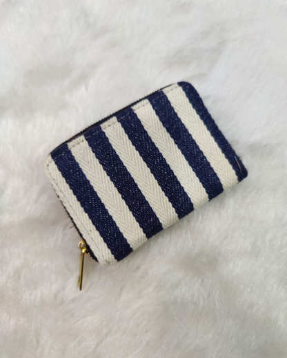 Jacquard Foldable Pocket Wallet For Women - Strips