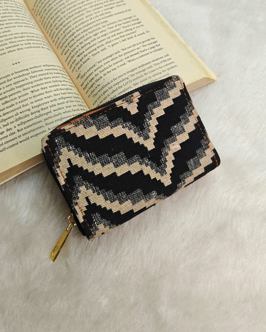 Jacquard Foldable Pocket Wallet For Women - Lehar