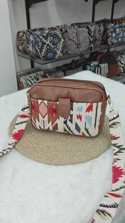 Magnetic Sling Bag Jacquard - Strips