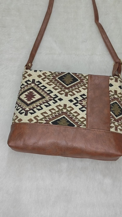 Go TO Sling - Green Tribal Weave