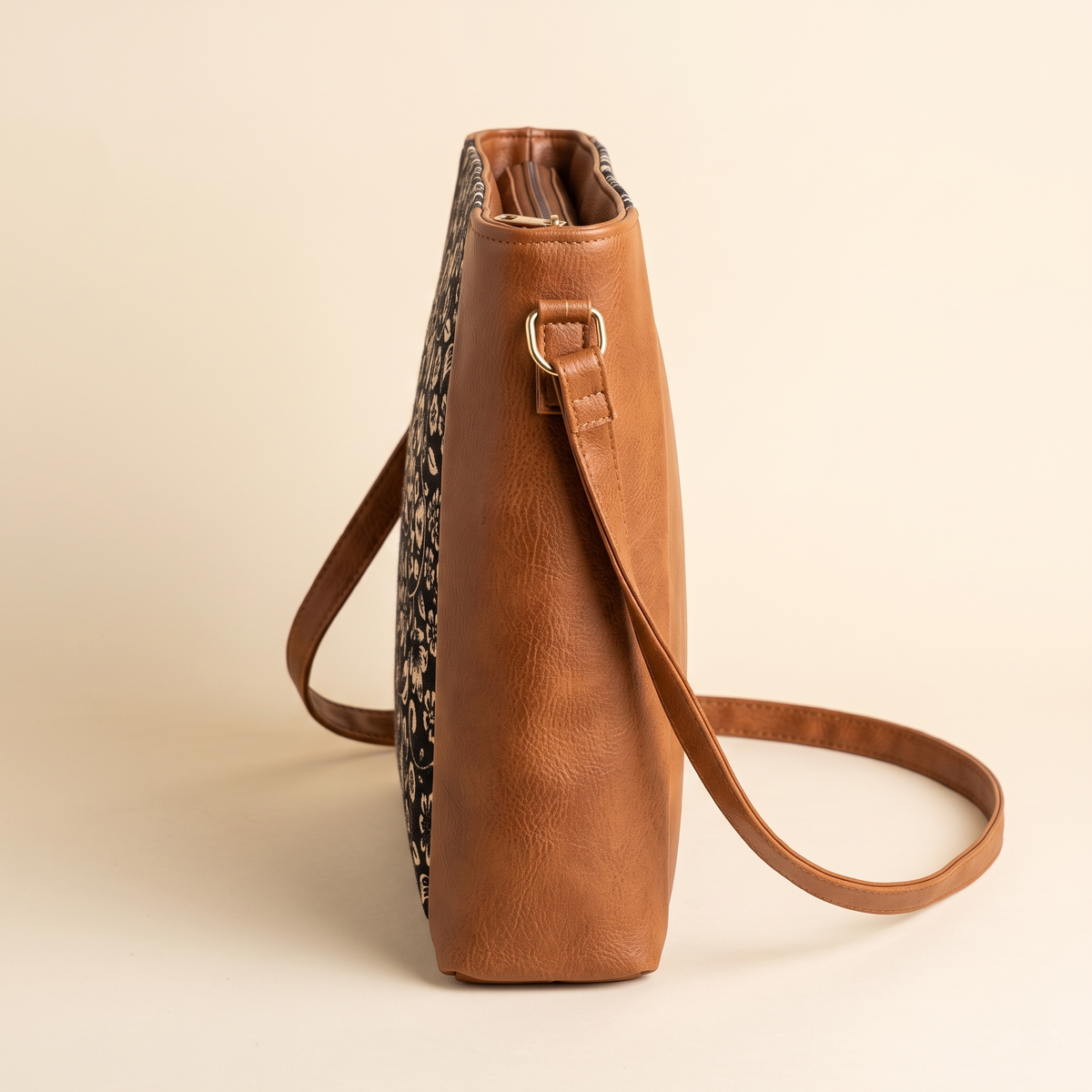Jute Frame Sling - Handcrafted Traditional Crossbody Bag - Elephant