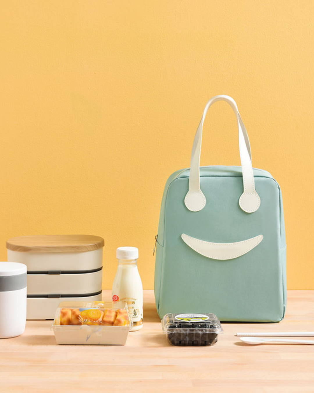 Smiley Lunch Bag - Unisex Type - Best for adults and kids