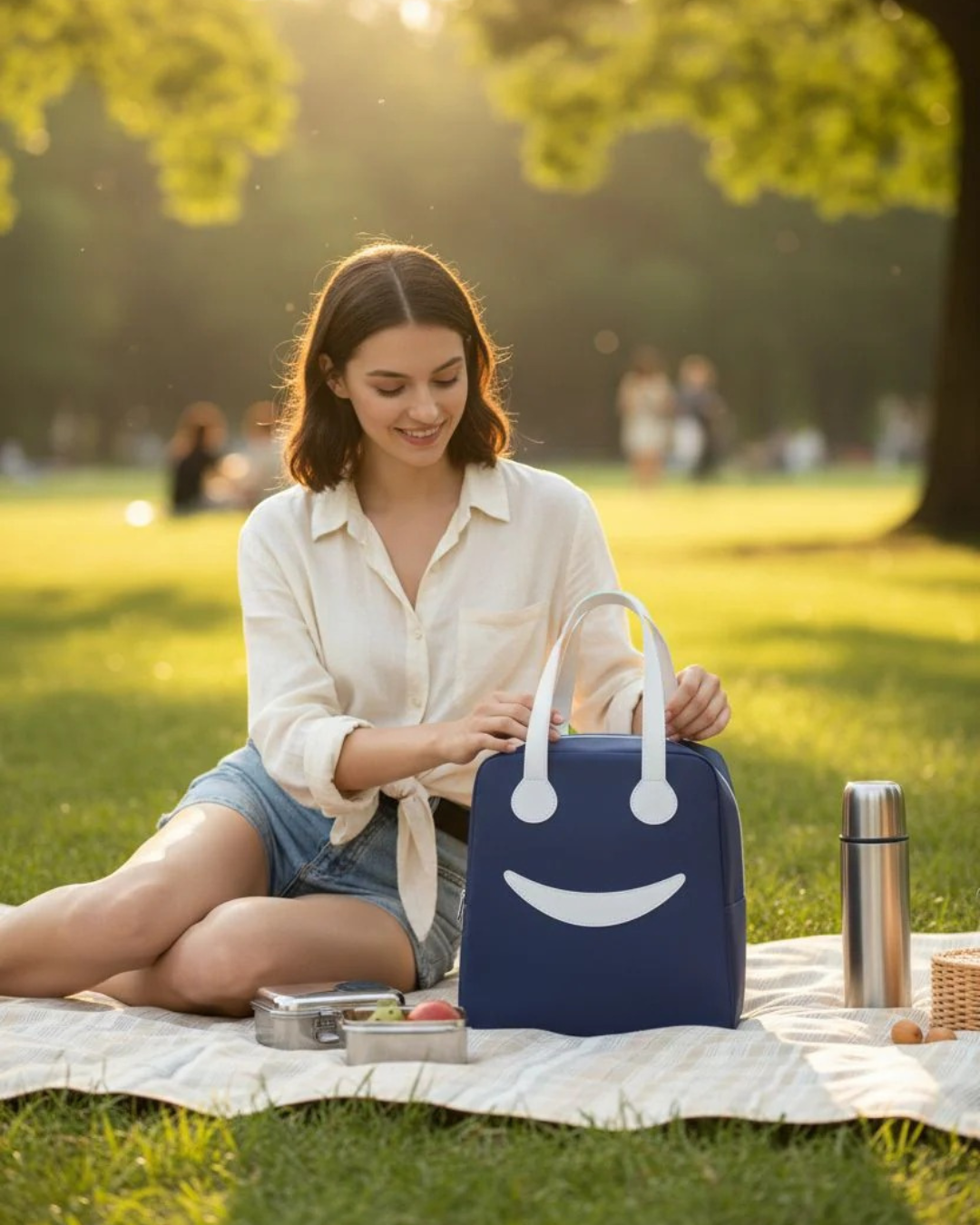 Smiley Lunch Bag - Unisex Type - Best for adults and kids