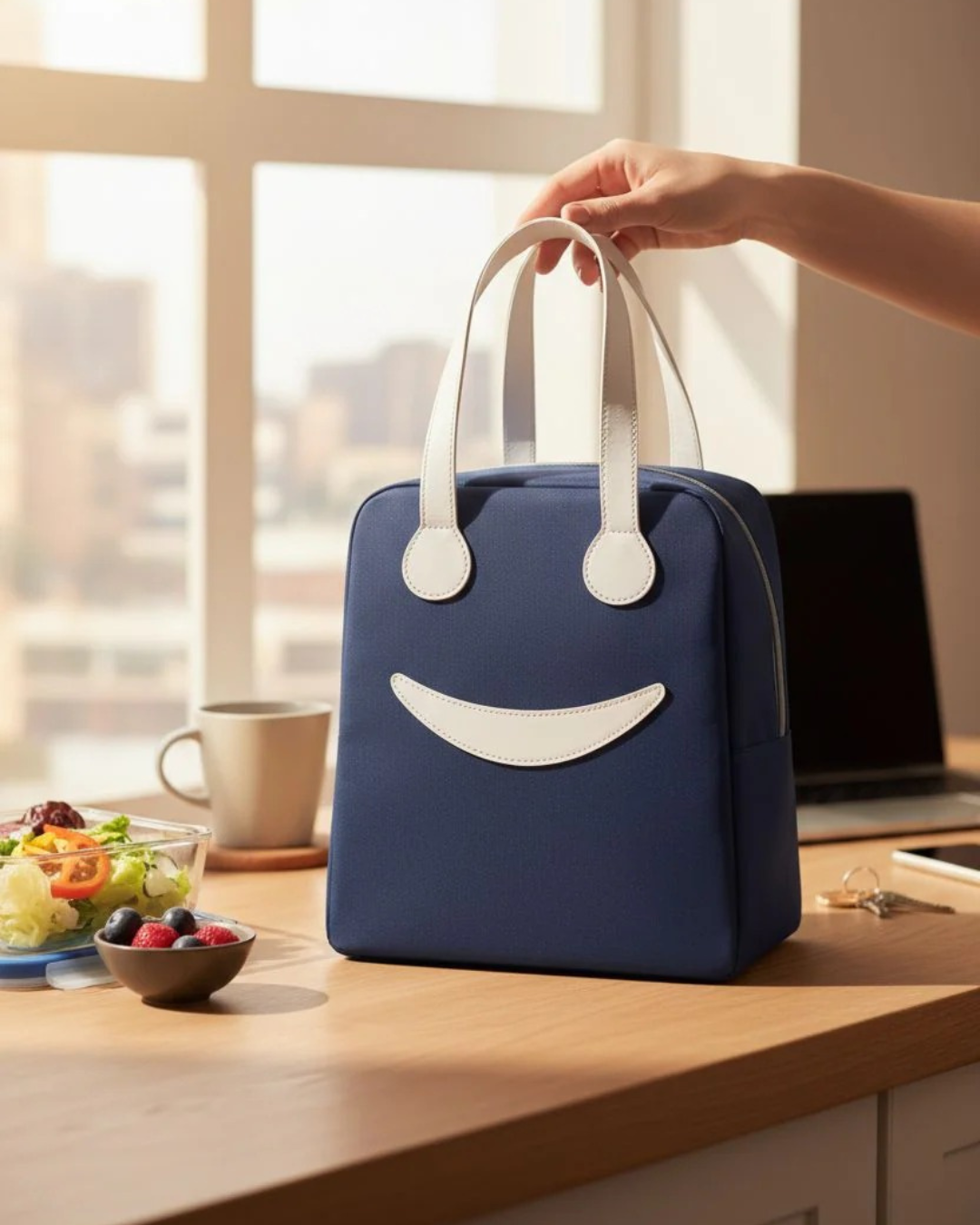 Smiley Lunch Bag - Unisex Type - Best for adults and kids