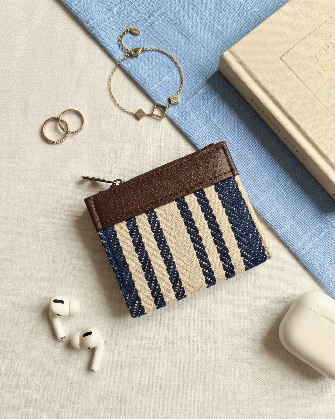 Premium Jacquard Unisex Wallet - Strips - Surovi Bags