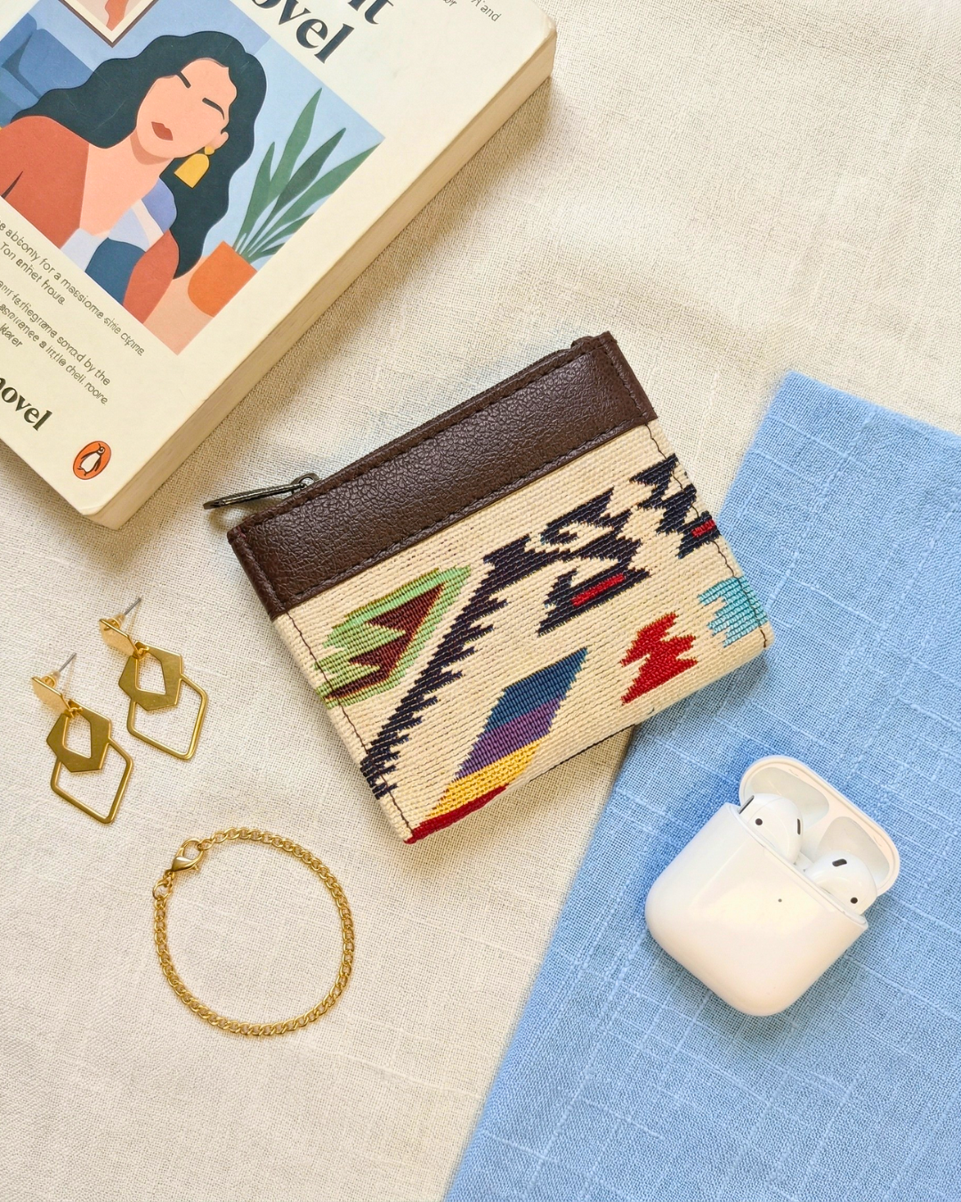 Premium Jacquard Unisex Wallet - Tribal Weave - Surovi Bags